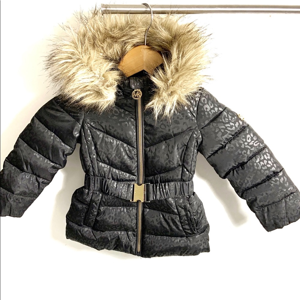 Michael Kors size 2t black belted puffer coat